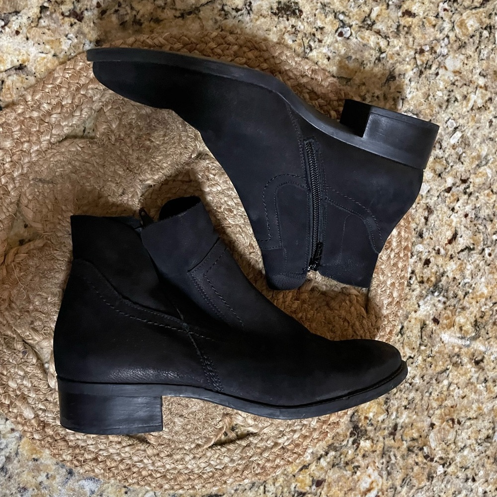 Paul Green Black Suede leather Boots 6